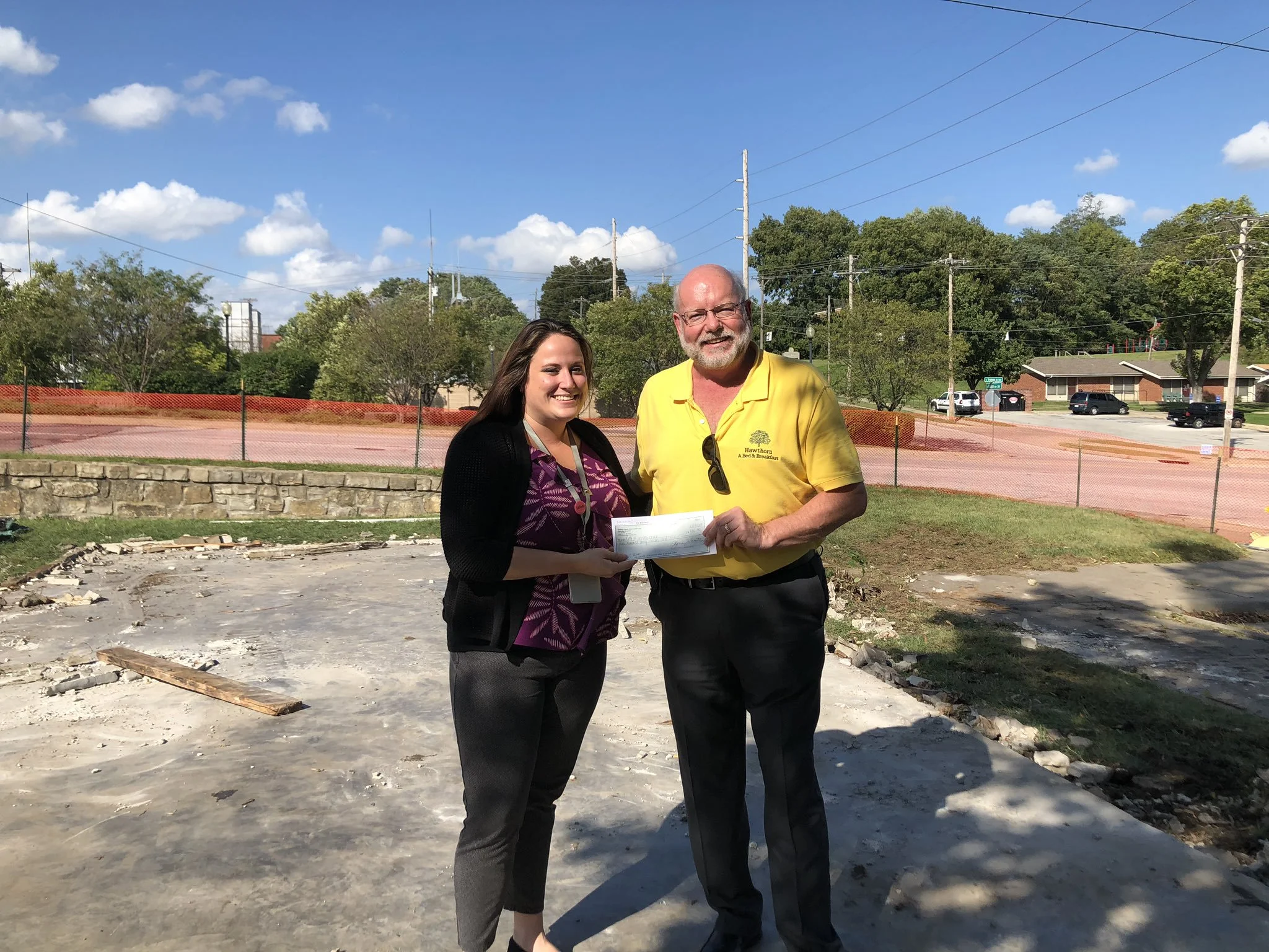 JCHS gives Independence Pioneer Spring Cabin Funds