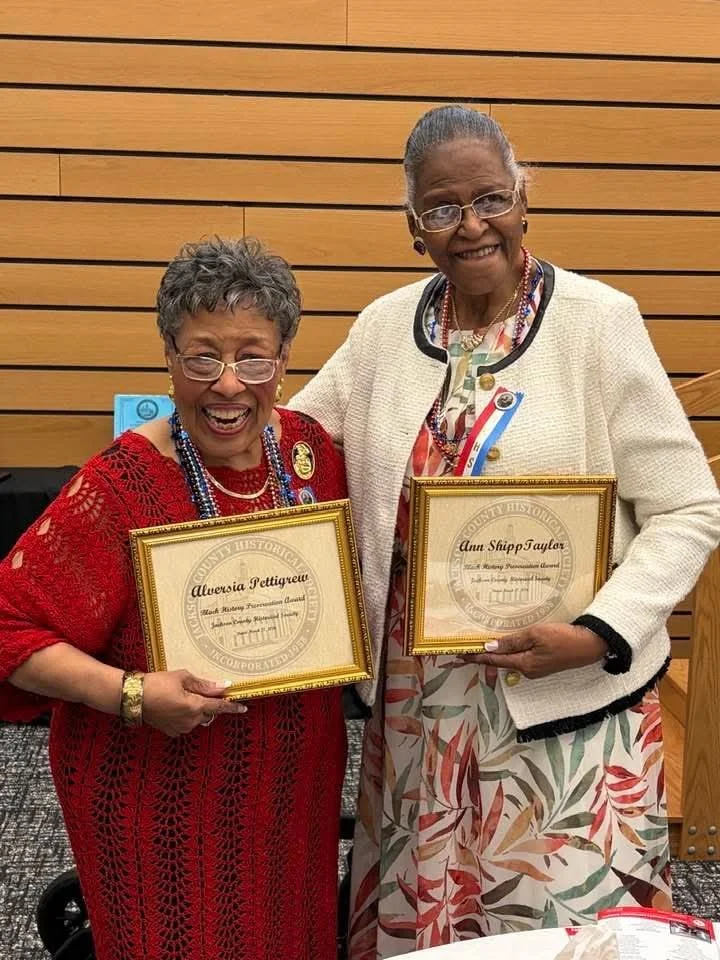 Alversia Pettigrew and Ann Shipp Taylor, award winners