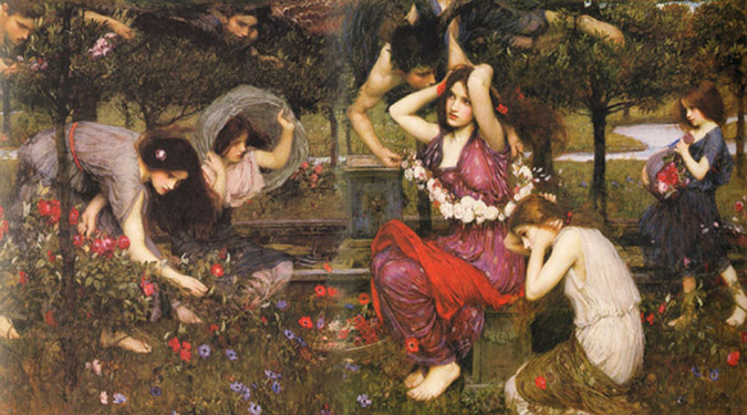 Flora and the Zephyrs, John William Waterhouse