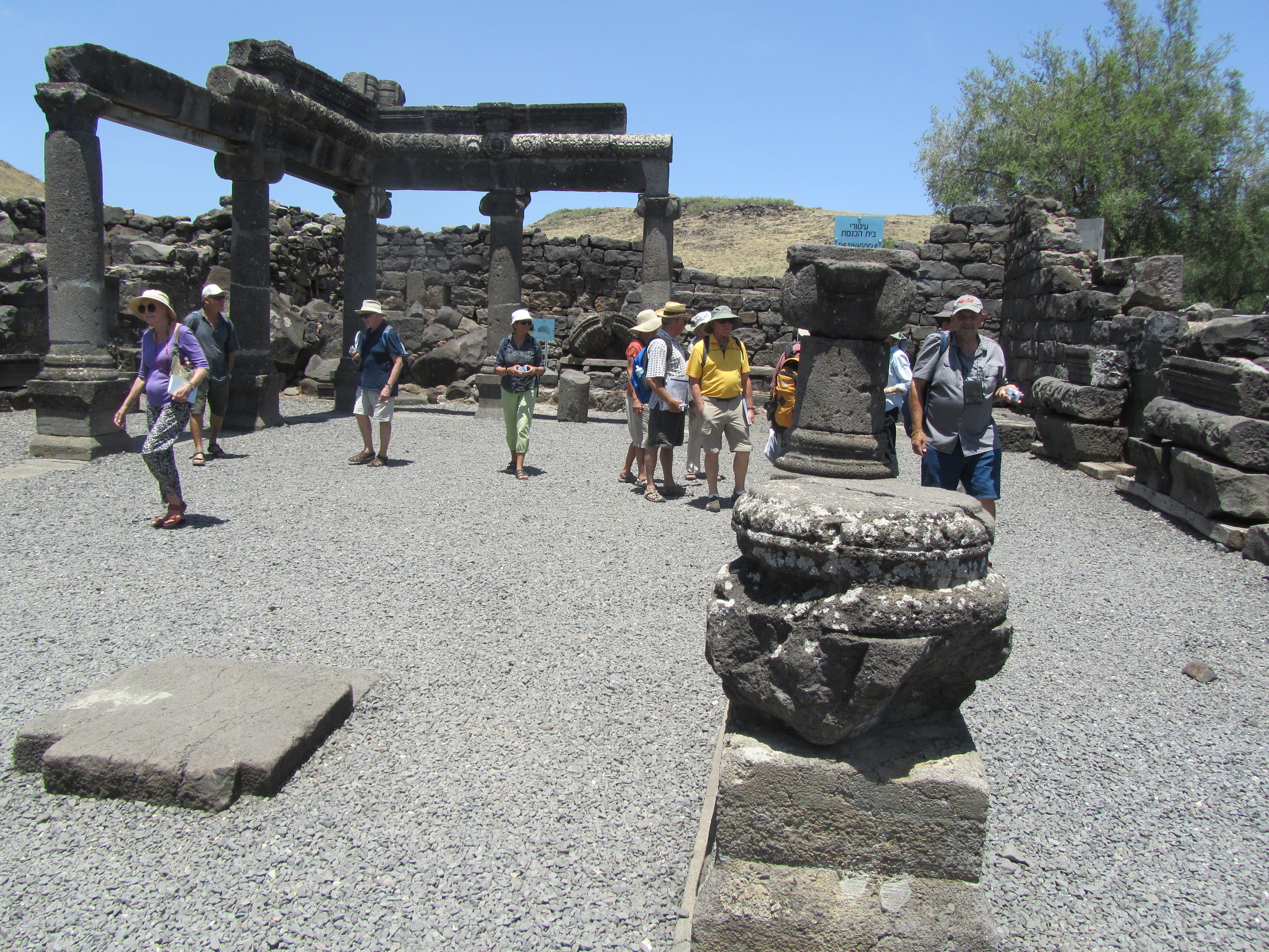 The Basalt Stone Synagogue in Chorazin