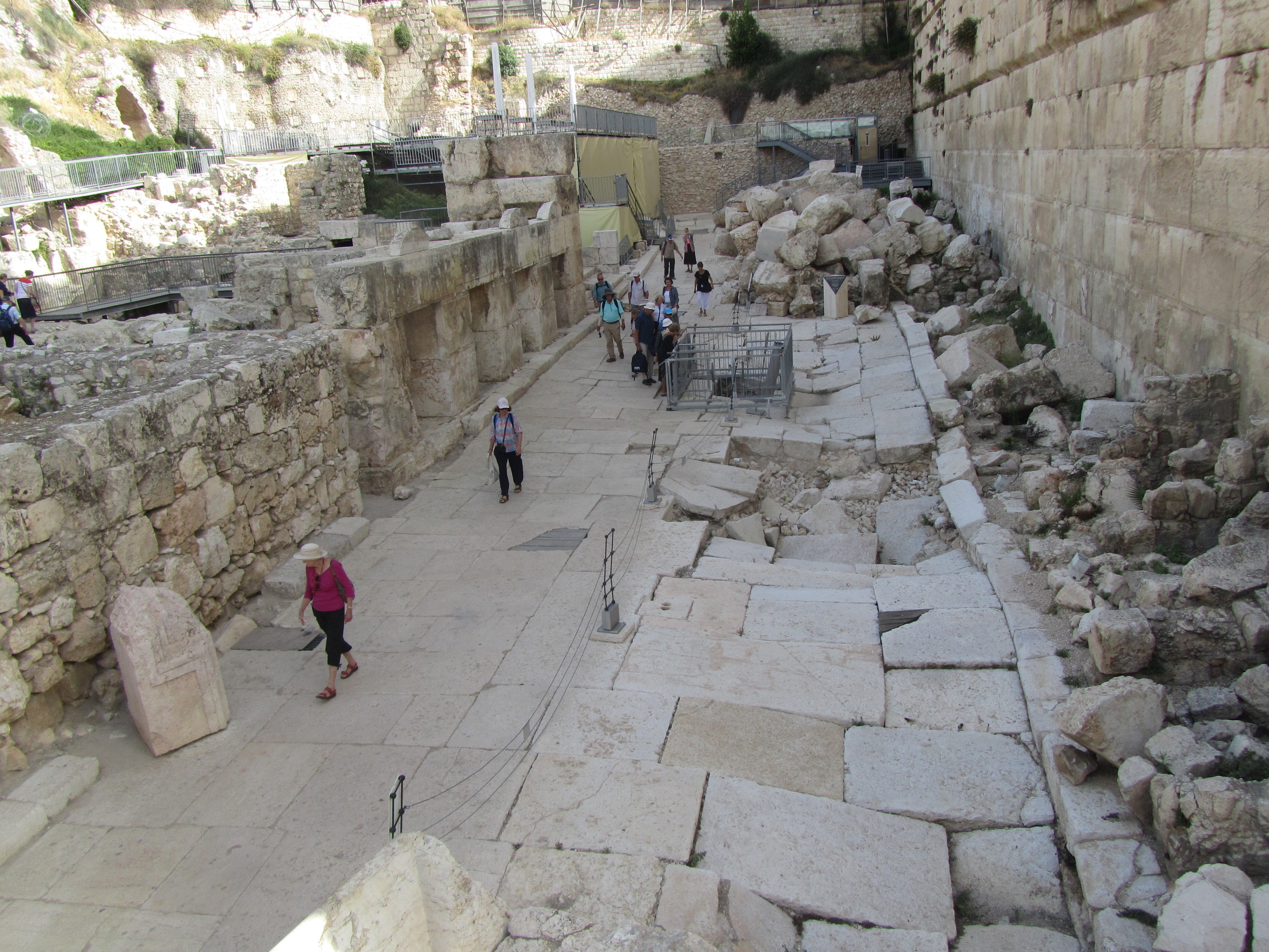 Walking the First Century Street Below the Temple Mount