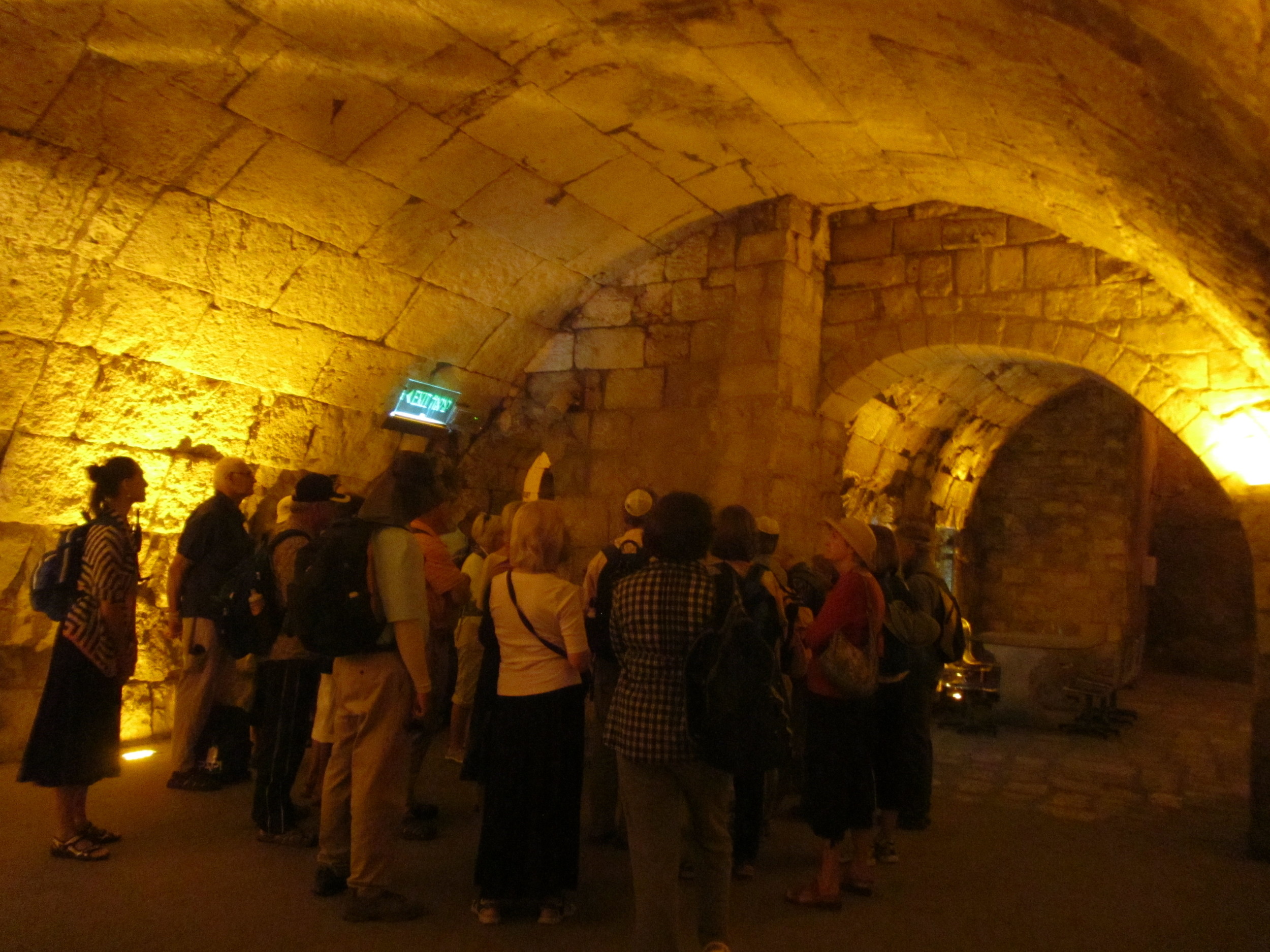 Exploring the Tunnels Along the Western Wall of the Temple Mount