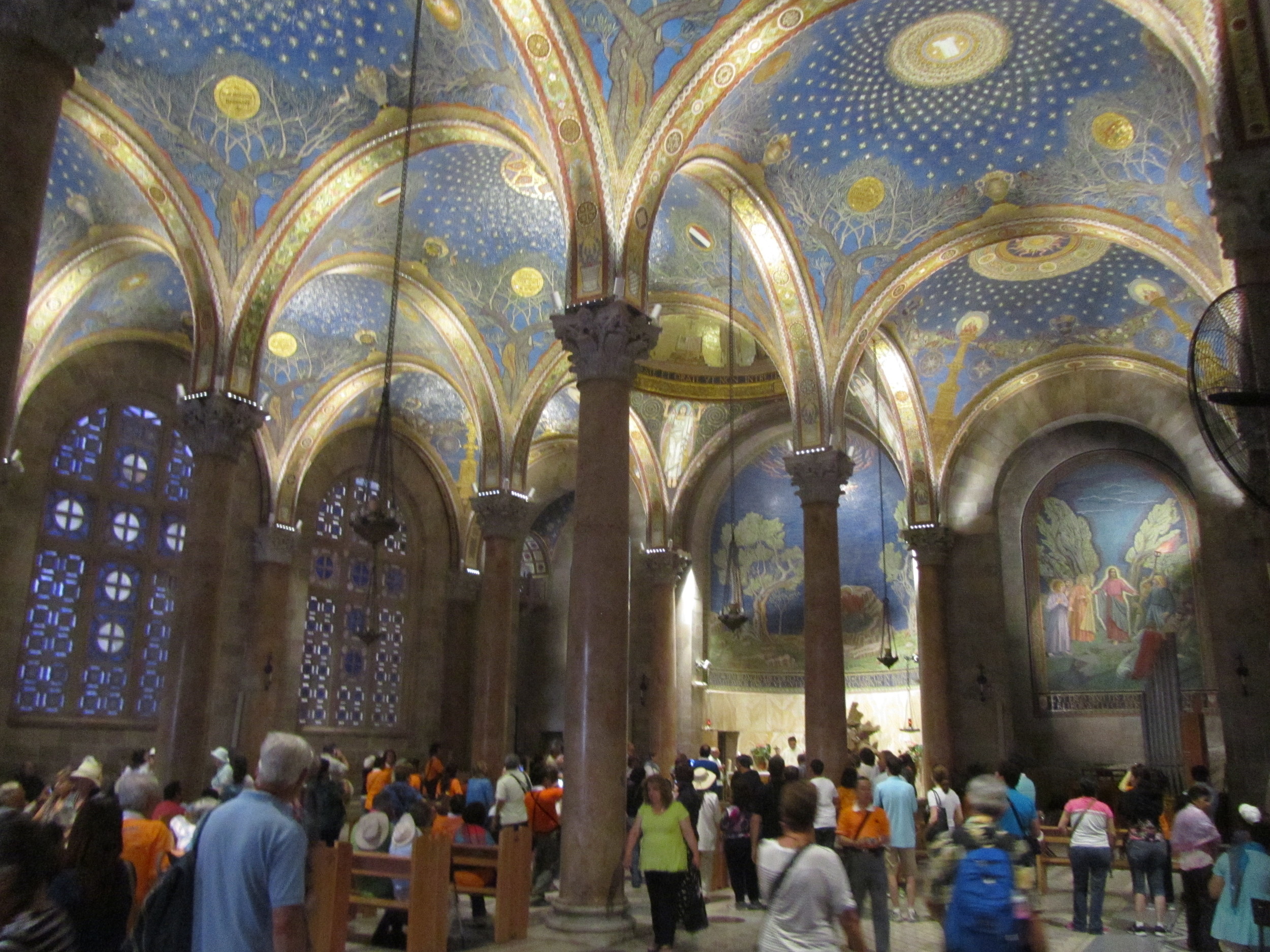 The Interior of the Church of All Nations in Gethsemane