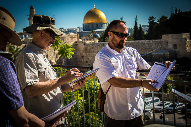 We started out for our first official day of the trip this morning! We learned about the Temple Mount through the ages, exploring the various stages this epic structure has gone through.