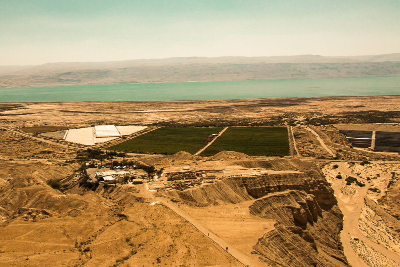 Here, you can see Qumran in its regional setting near the Dead Sea.