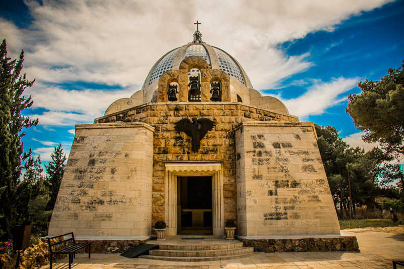 The modern chapel at the Shepherd's Fields, built over the fourth century cave which may have been used by the shepherds who first heard the news of Jesus' birth.