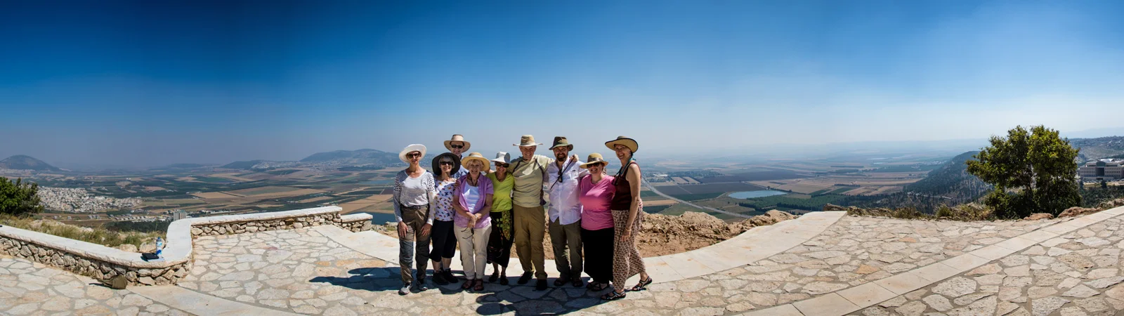 Then for lunch we went to a nearby vista that looks over both the Jezreel Valley and the city of Nazareth.