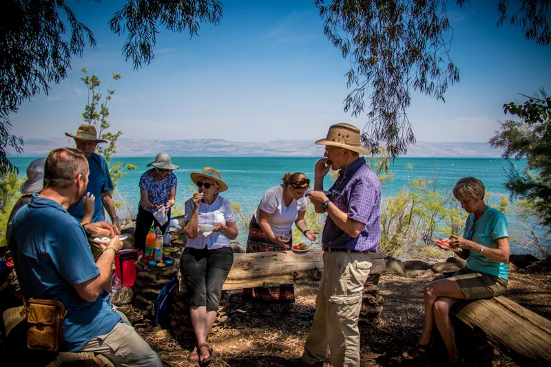 After a full morning we enjoyed yet another delicious picnic lunch with the most amazing view!