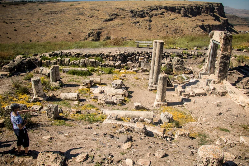 In the afternoon some of us made an extra visit to the ancient synagogue of Arbel and made some fascinating discoveries.