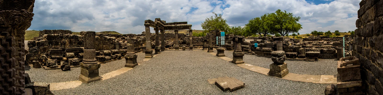 This elaborate synagogue in Chorazin dates from after the time of Jesus, but gives us a clear understanding of how Jesus read Scripture and taught in the synagogues of Galilee.