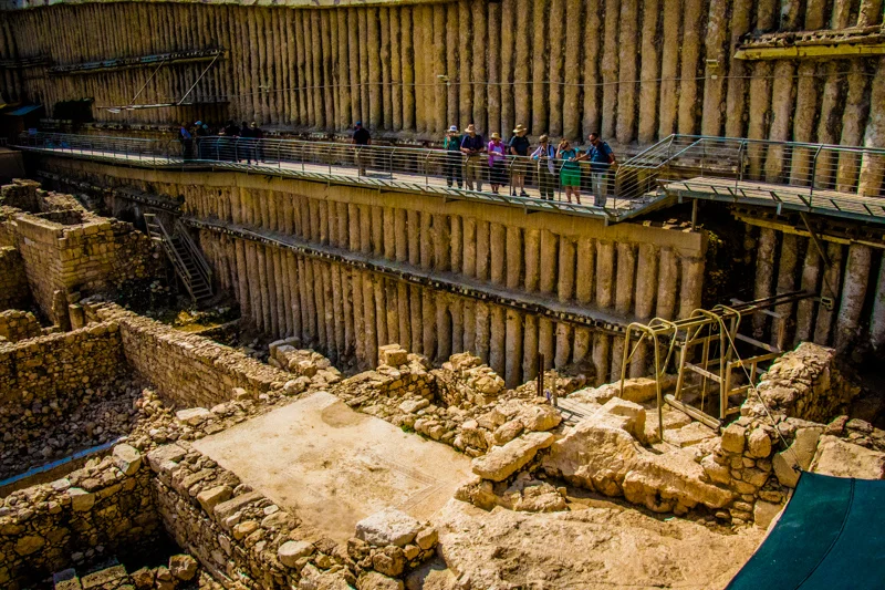 We excited the drainage channel into yet another massive archaeological excavation uncovered by a modern building project in Jerusalem!