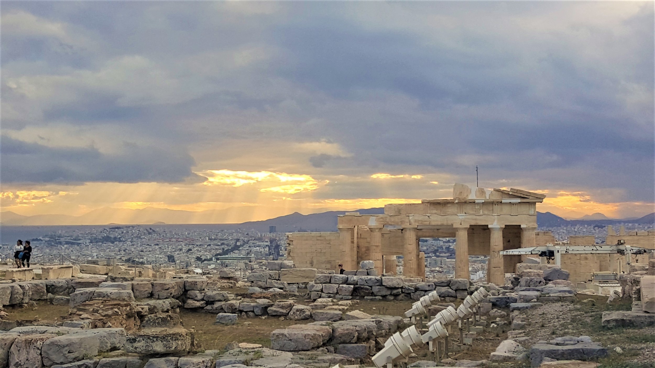 View of Athens from the ancient Acropolis