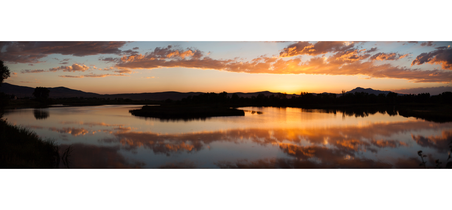 "Cache Valley Sunset" was taken in Benson, Ut. Print is available for purchase here .