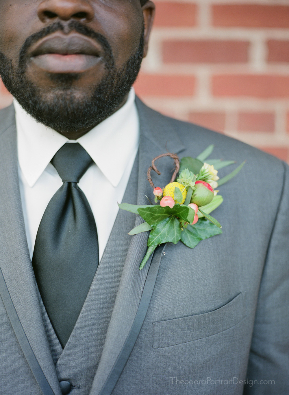  groom      www.TheodoraPortraitDesign.com   film wedding photography 