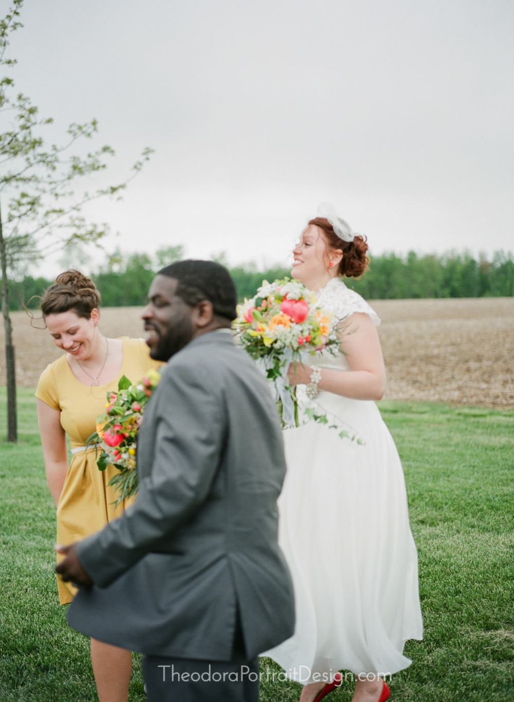  newlyweds   www.TheodoraPortraitDesign.com   film wedding photography 