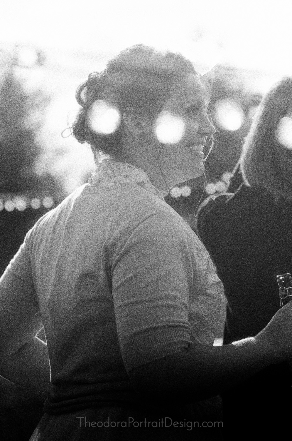  bride dancing   www.TheodoraPortraitDesign.com   film wedding photography 