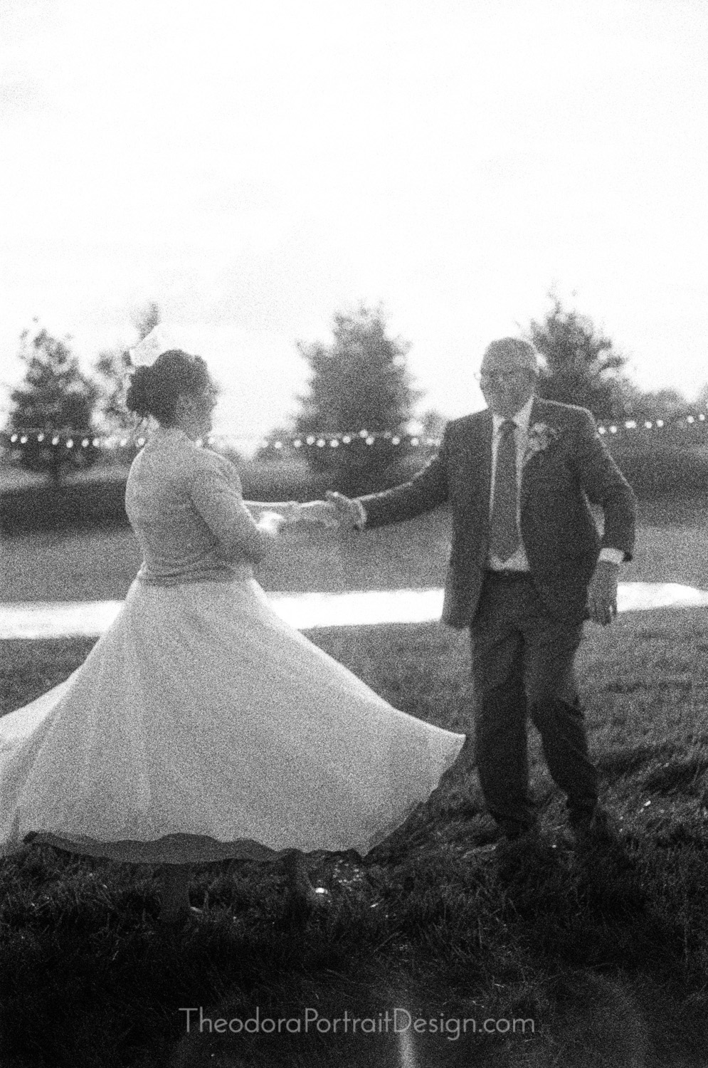  father daughter dance   www.TheodoraPortraitDesign.com   film wedding photography 