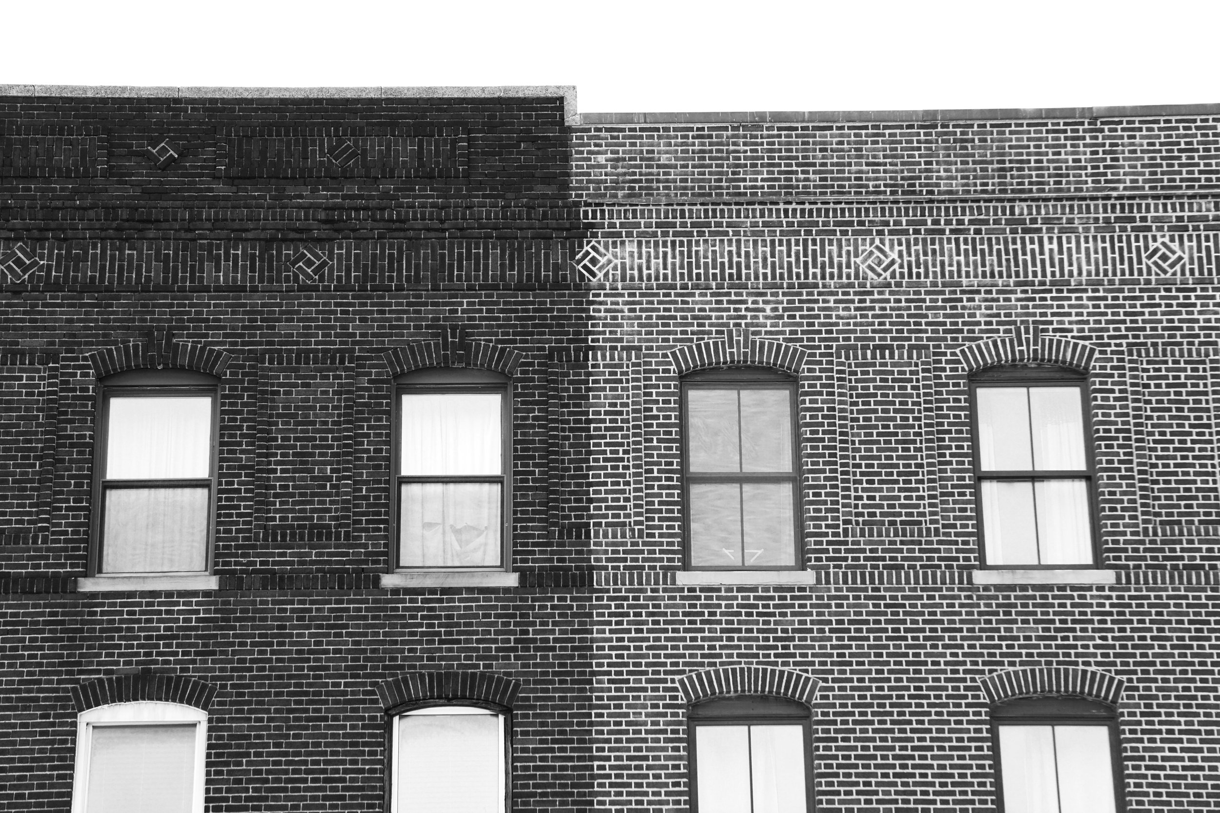 Black and White Hoboken Building 