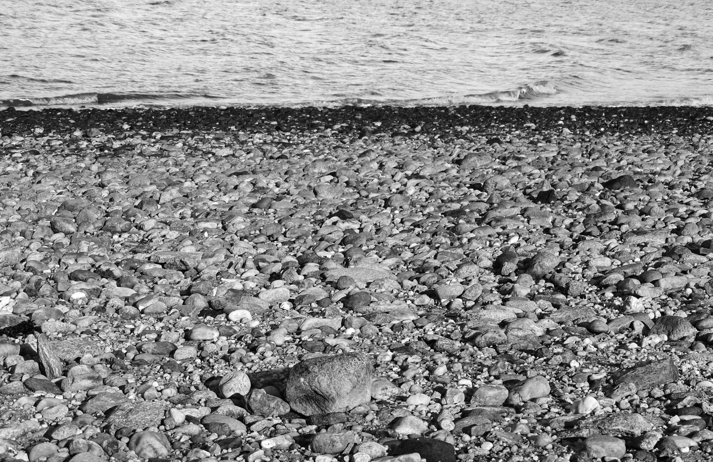 Black and White abstract ocean Photograph