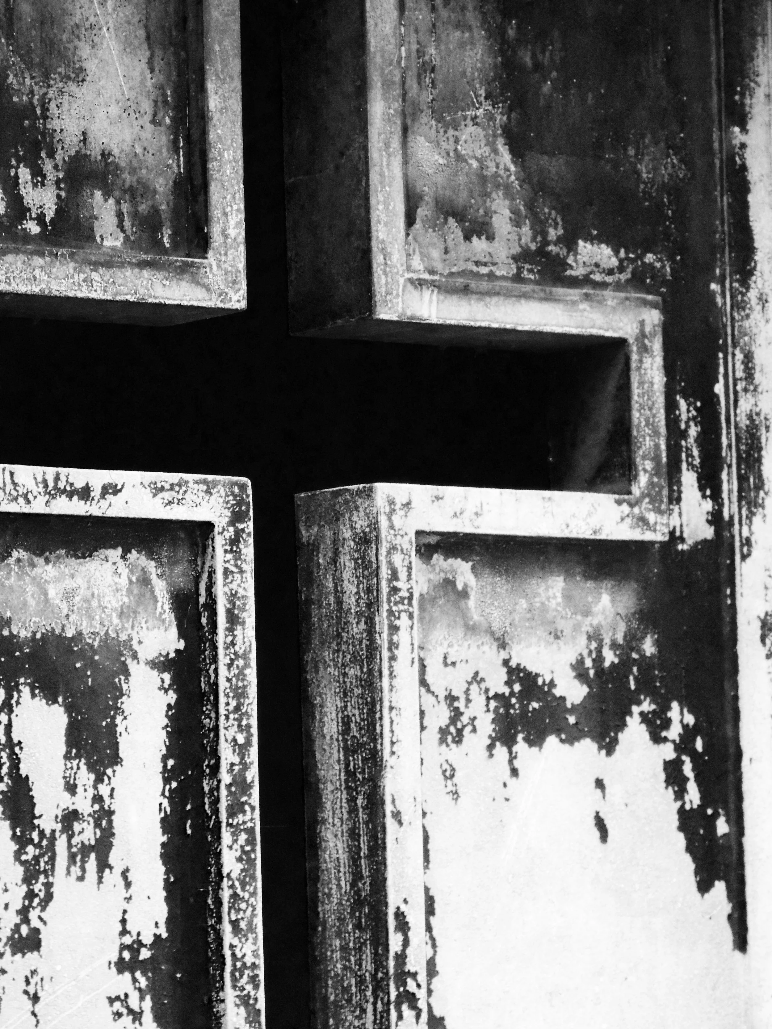 Black and White Abstract Cross 