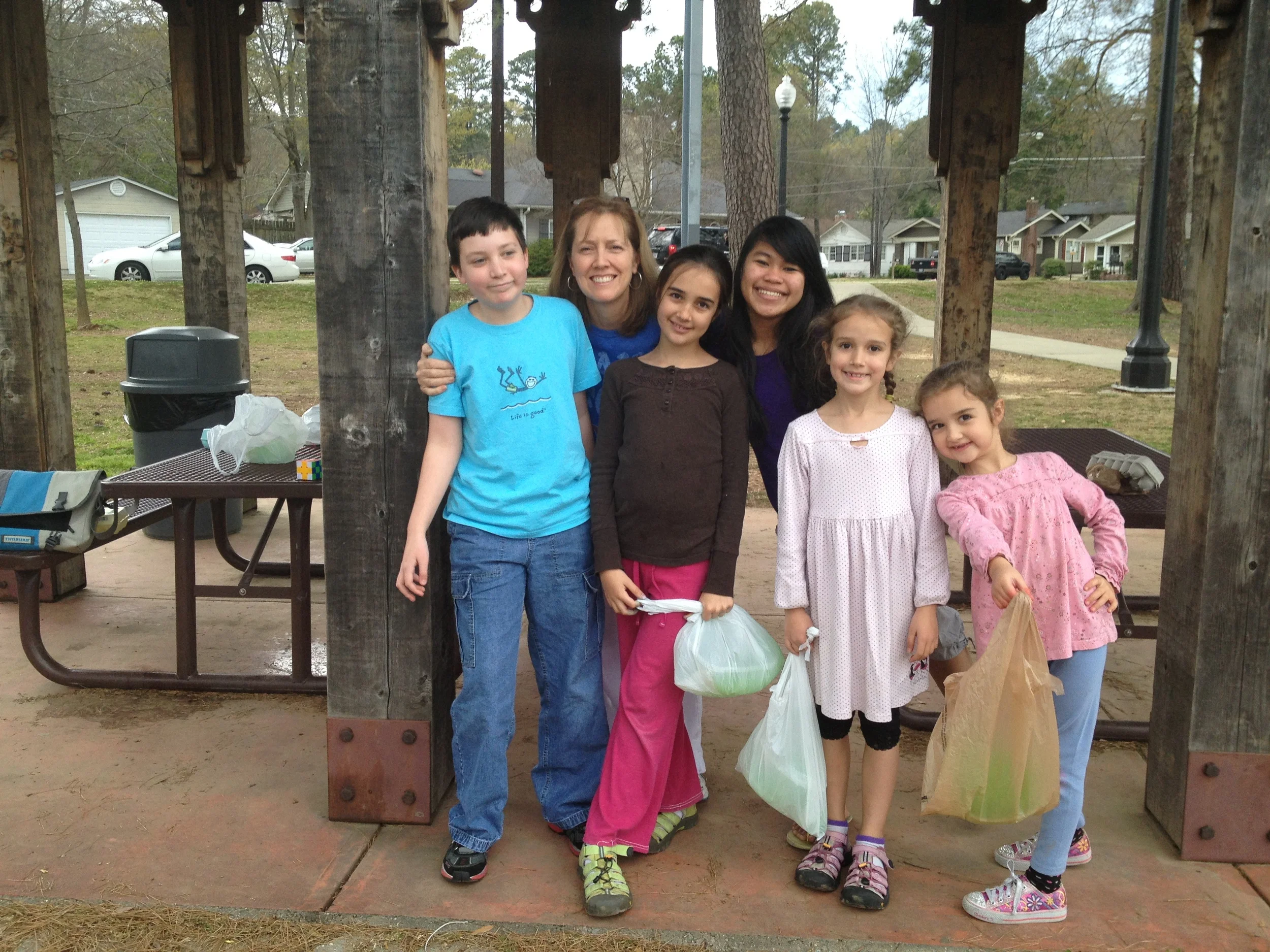 Easter egg hunt with Julie and Jonathan Ennis