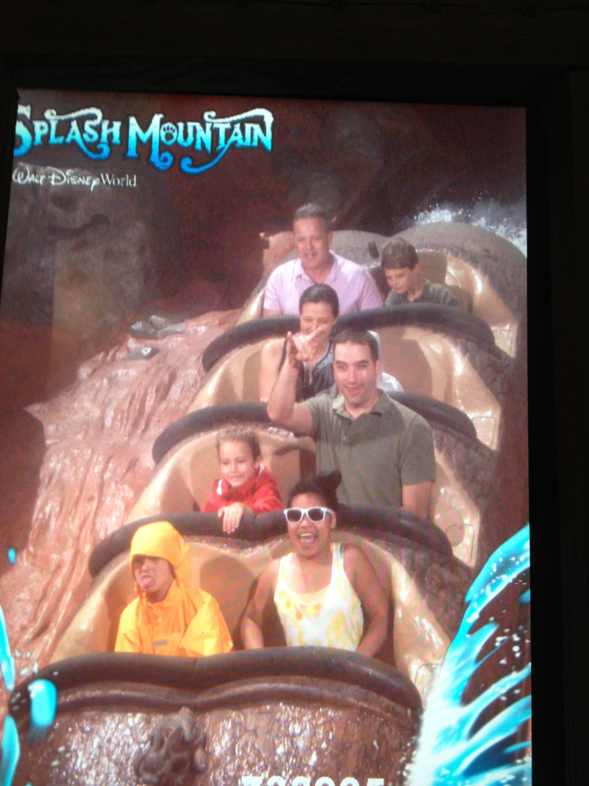 Classic Splash Mountain--Hannah hates us for taking her on it.
