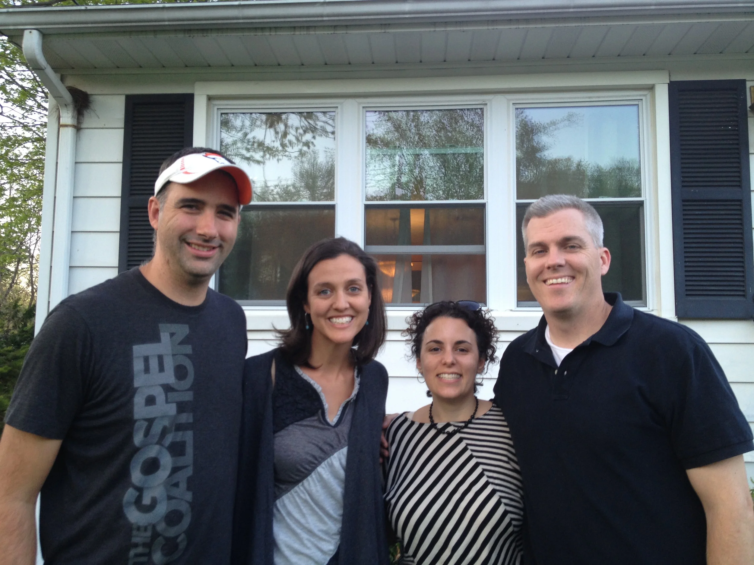 The parents--us with Chris and Vanessa Kelly in NJ.