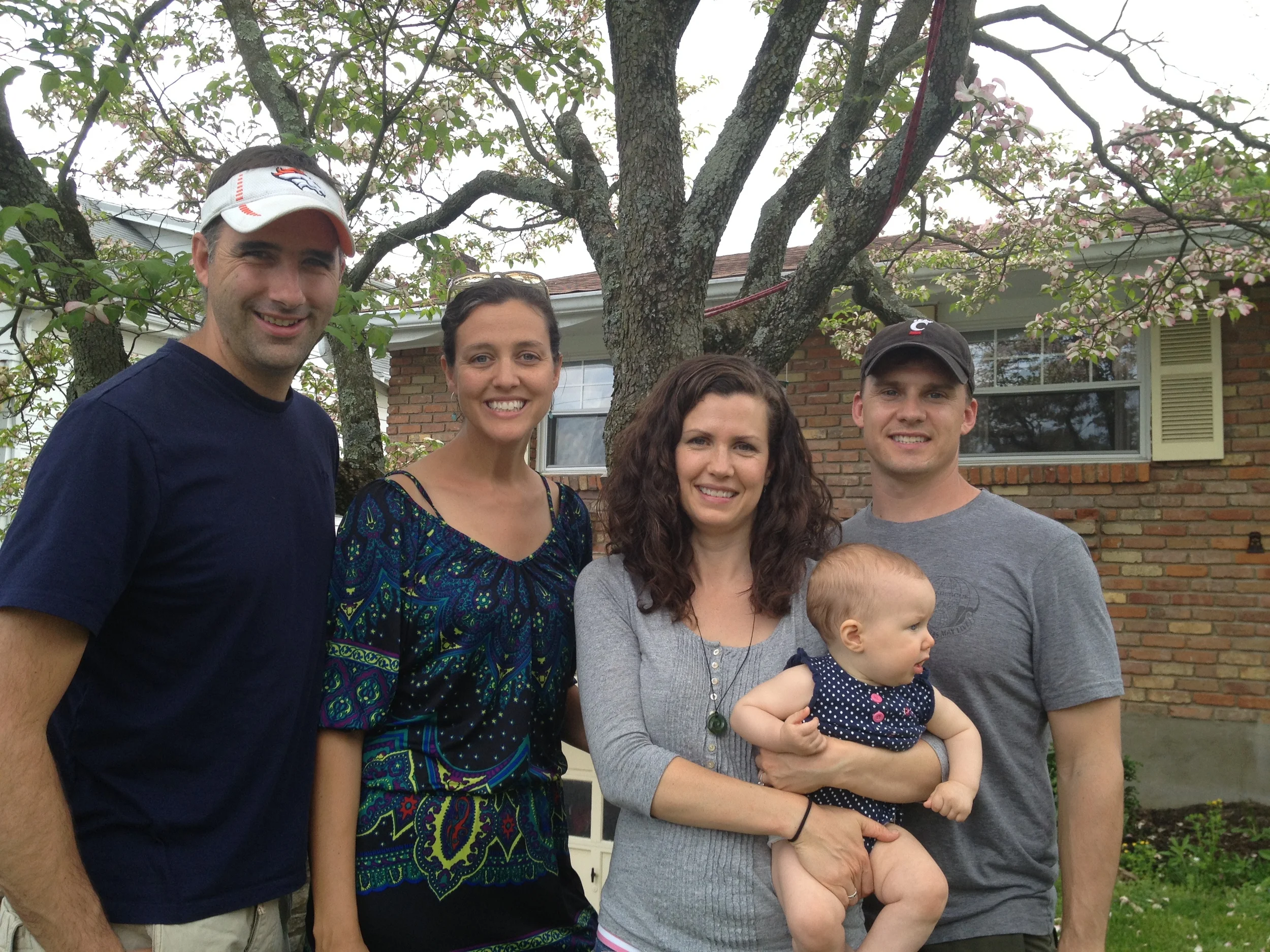 Visiting Andrea and Oliver Smith.