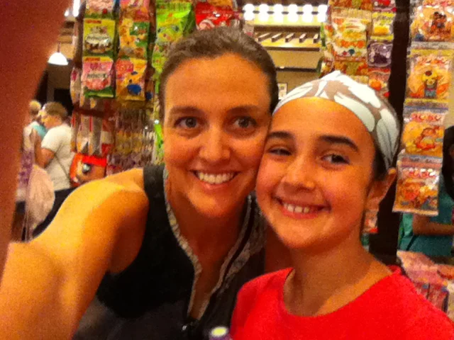 Zoe and I in a Japanese Family Mart.