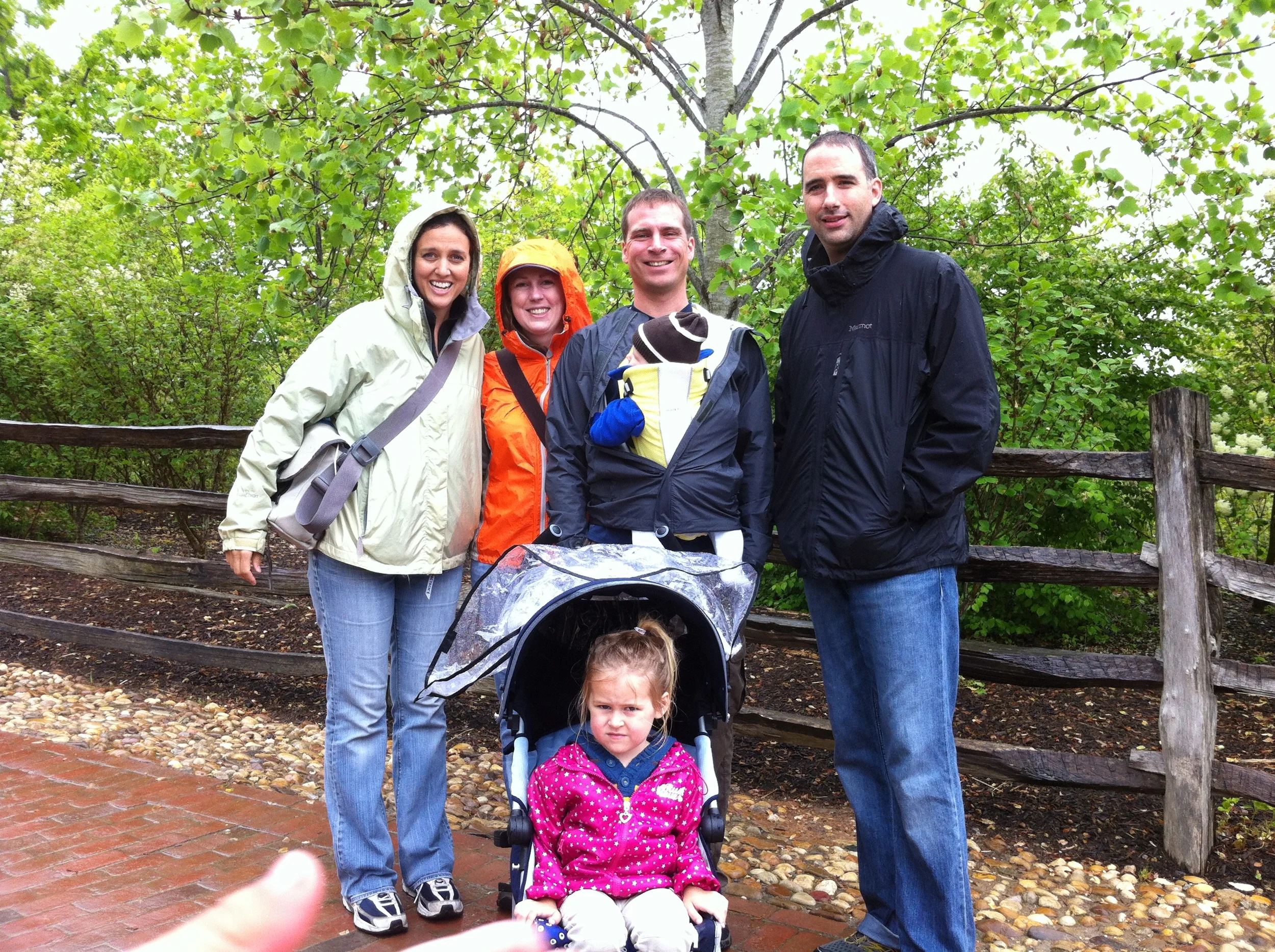 Visiting with Nate and Martha and Eva and Oliver.