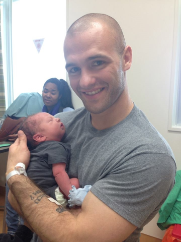 Chase with his son Malachi