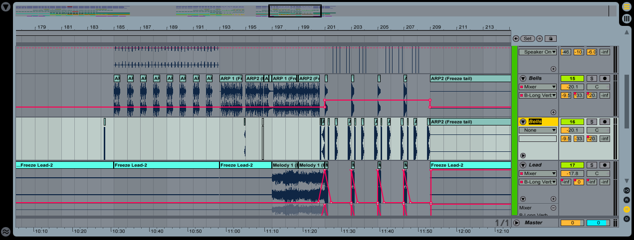 Selecting a Track and pressing Command R will allow you to rename it.