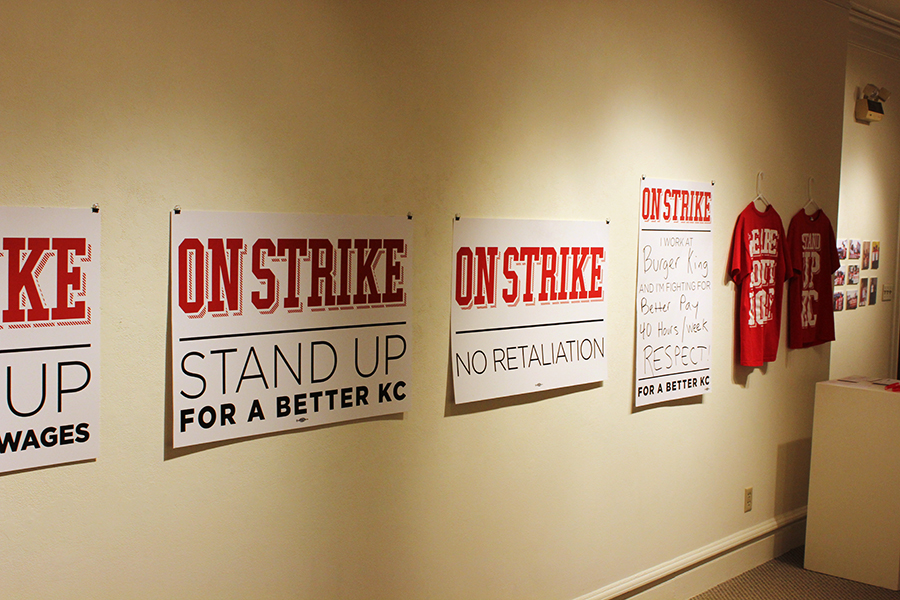  &nbsp;"stand up kc" campaign materials, in support of a living wage and better working conditions for k.c. fast food workers. 