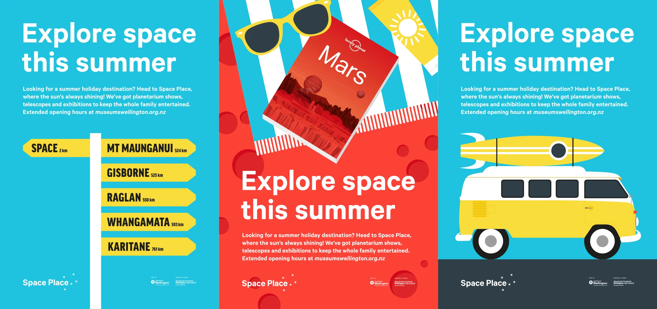 Space Place school holiday campaign