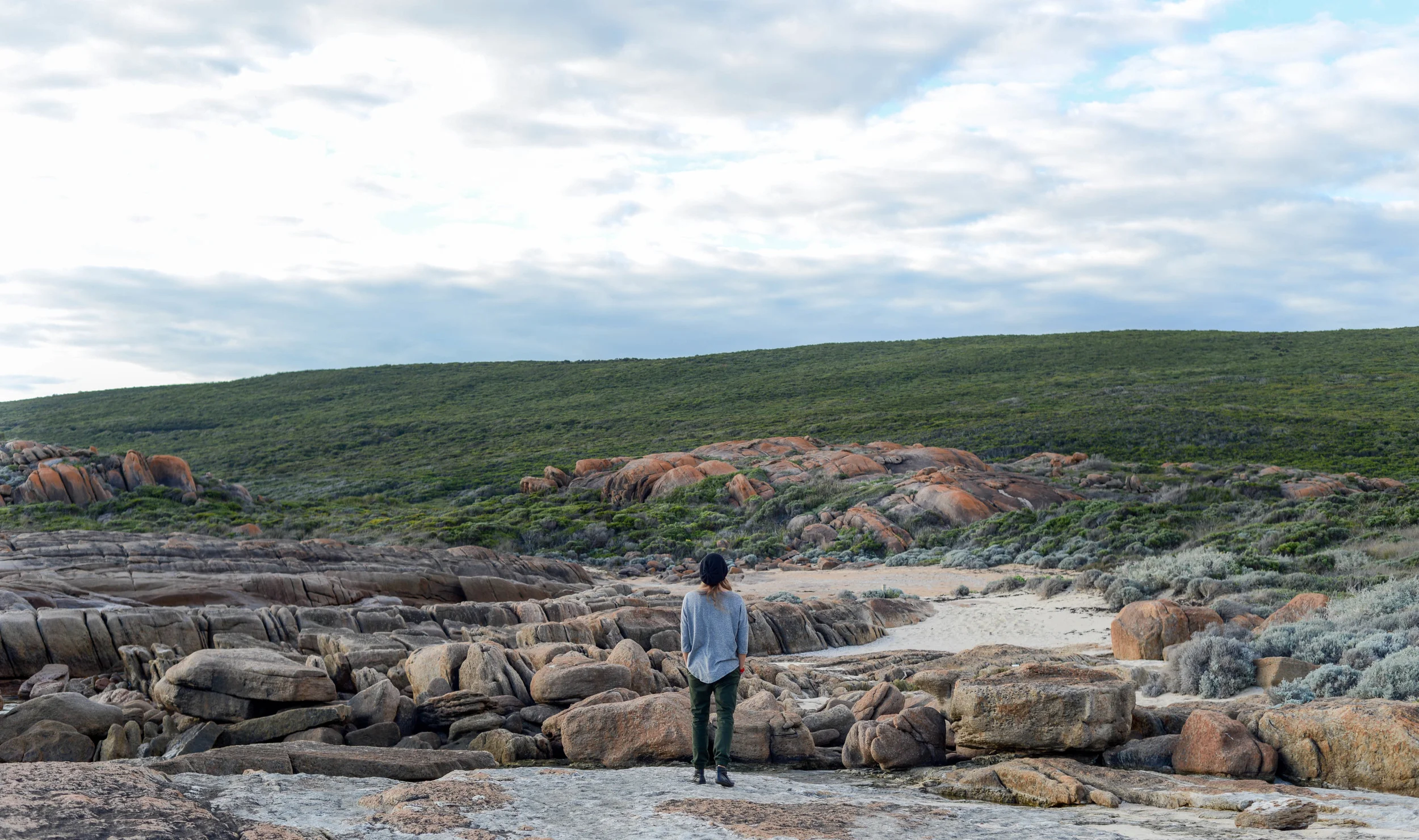 Beach walks along Augusta, Western Australia. 