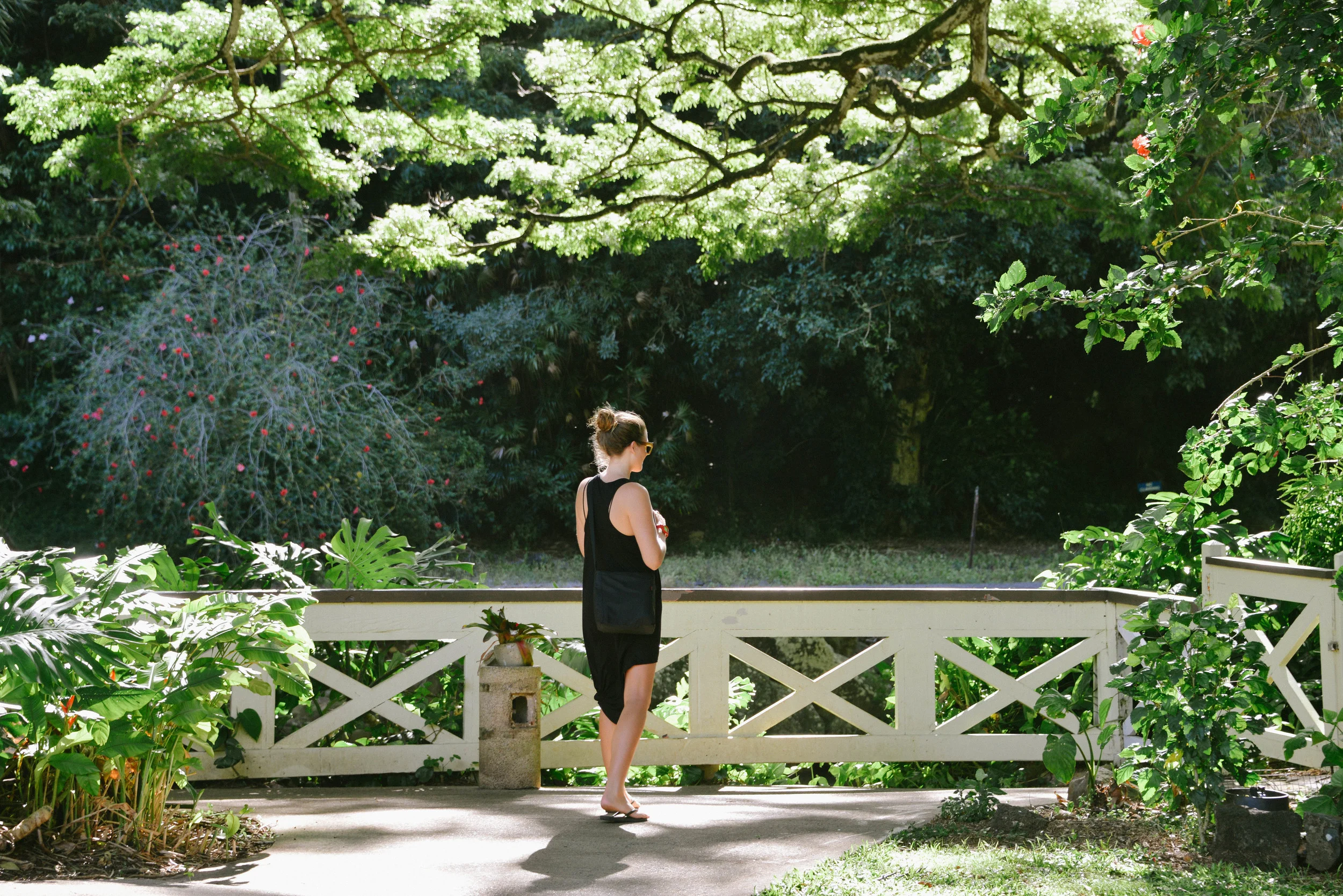 Chilling in paradise, Waimea Valley, Oahu.