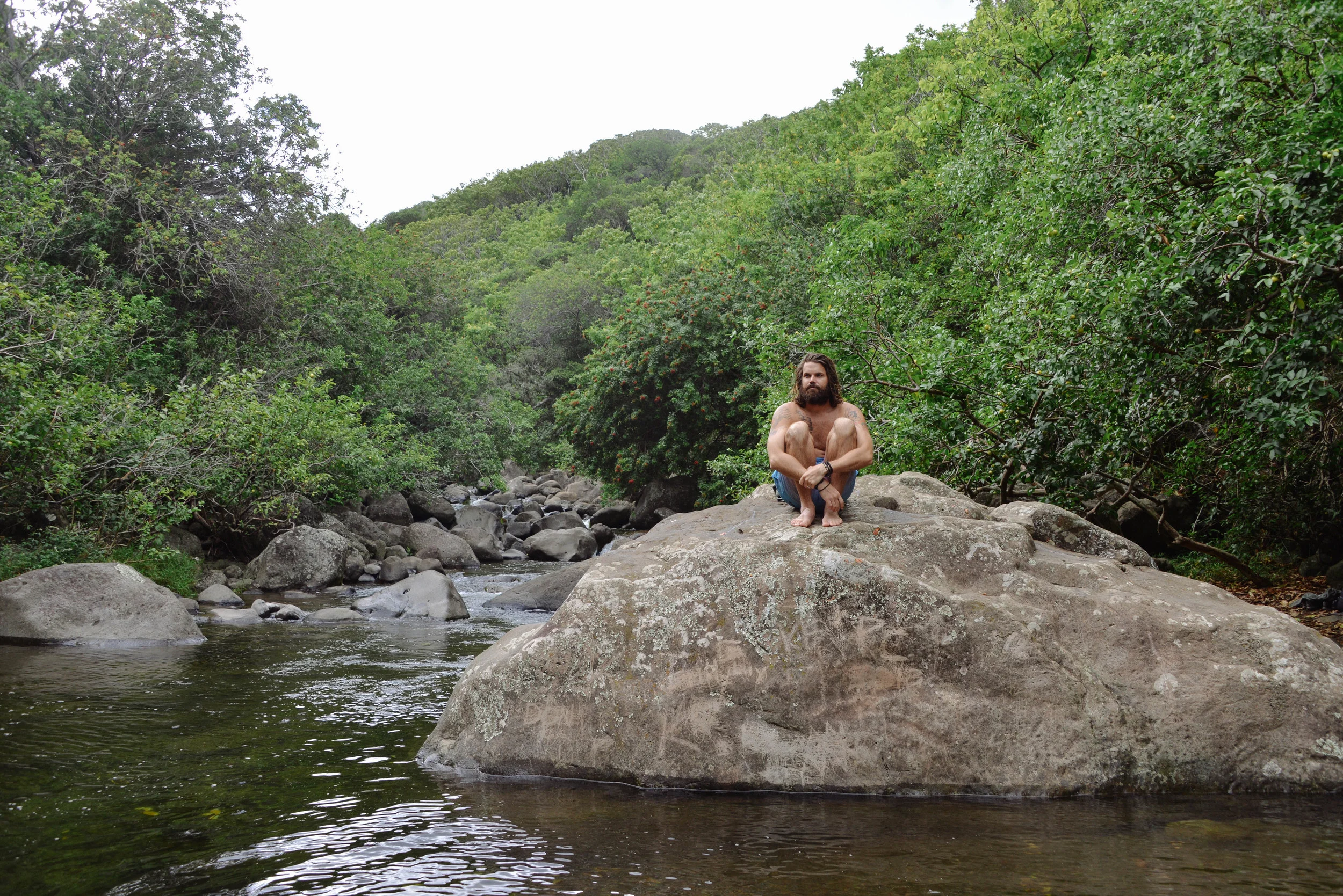 Taking a moment in Iao Valley, Maui. 