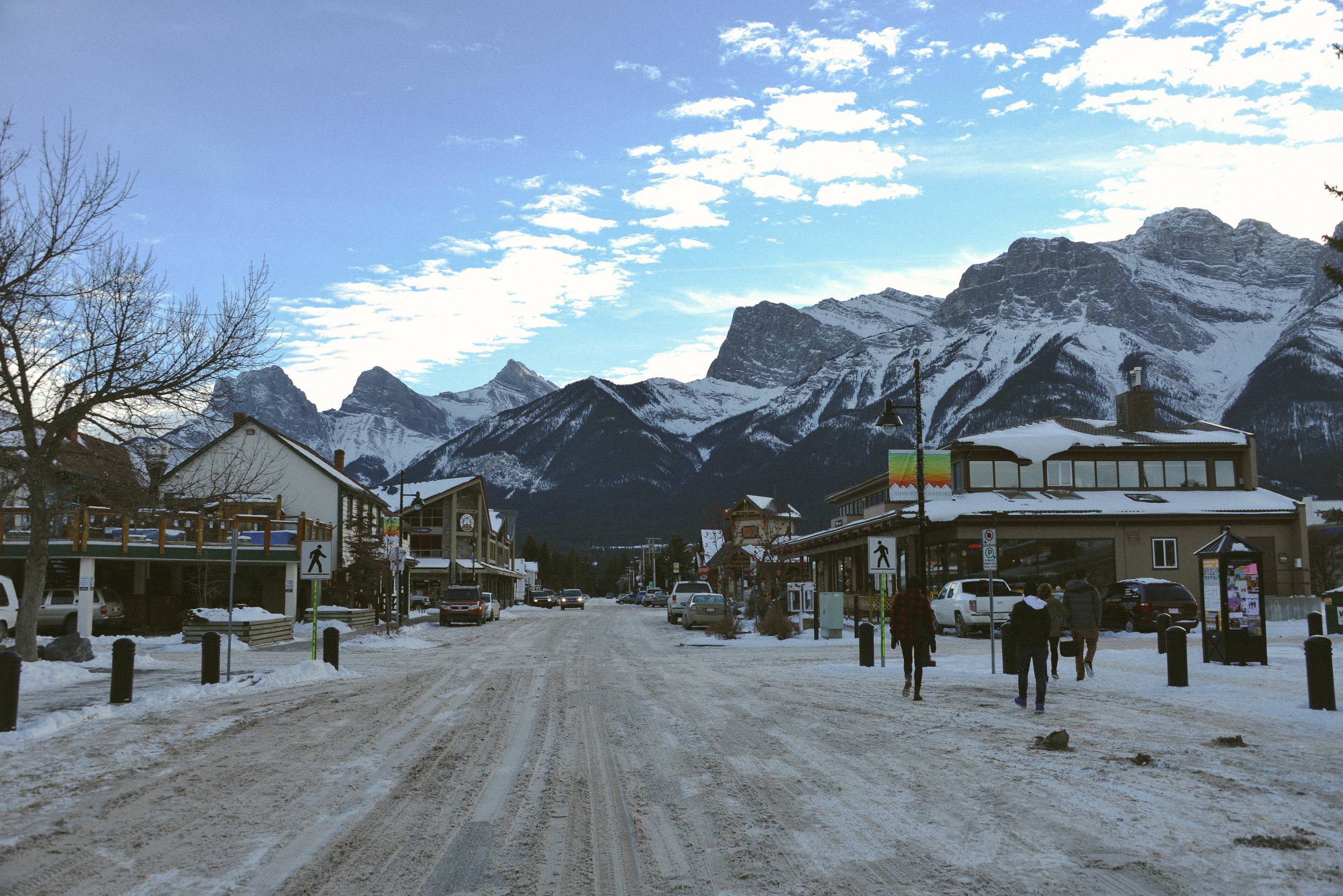 The town of Canmore, just outside of Banff.