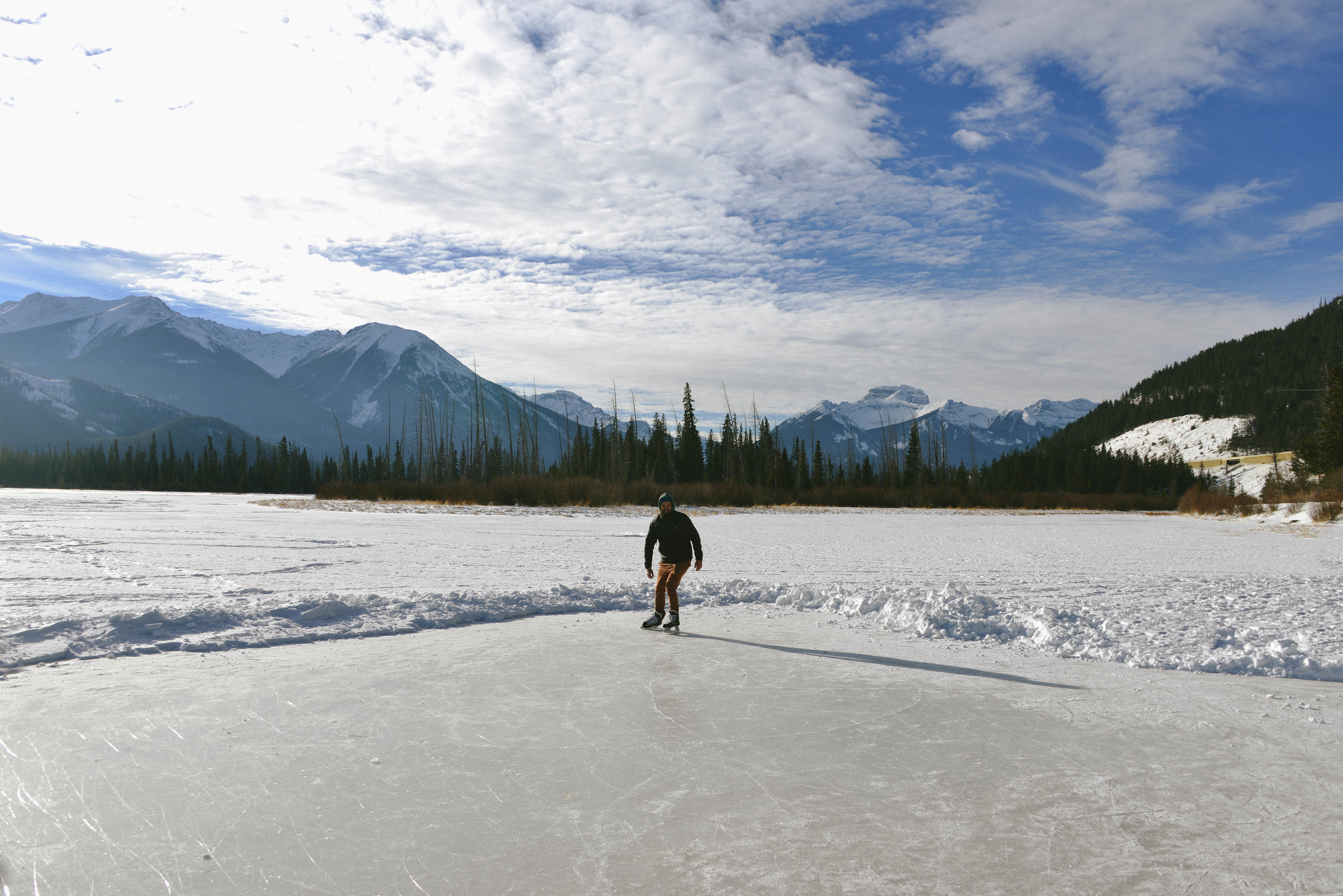 Jonny ice skating.