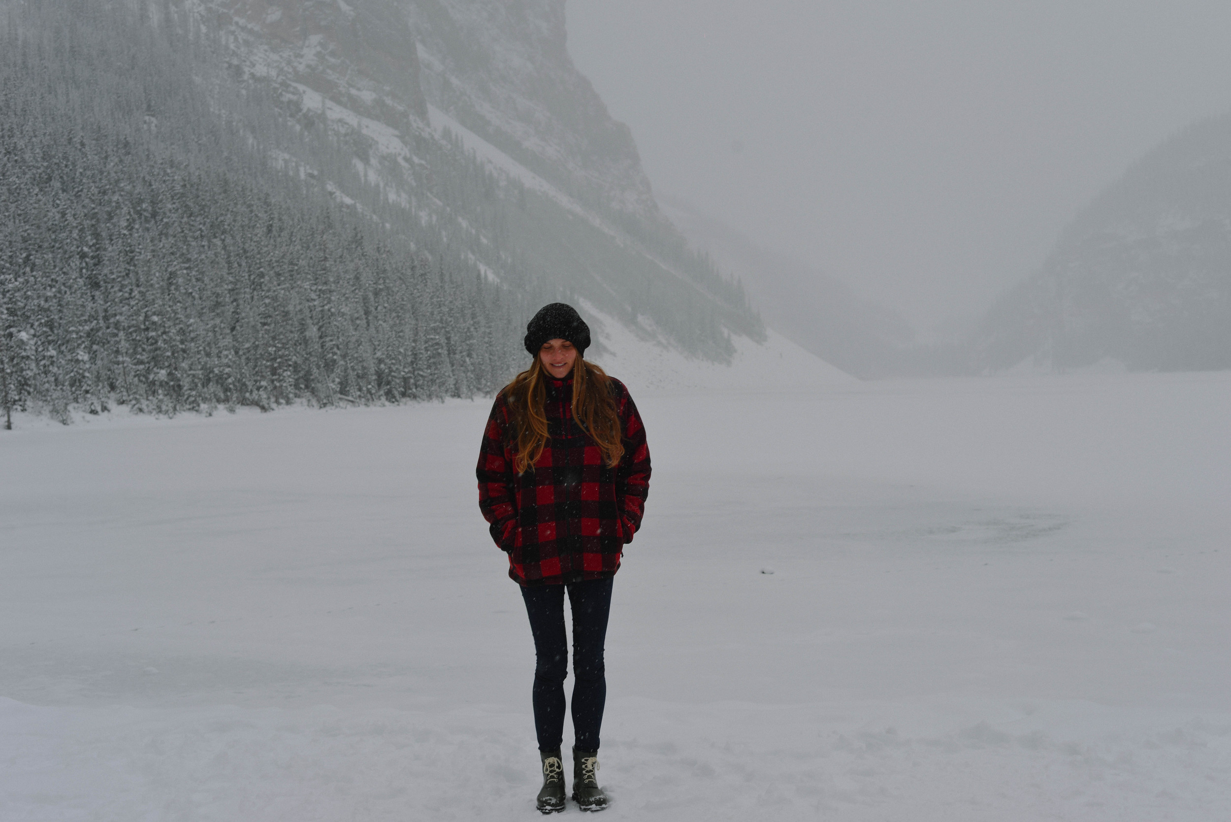 Jess at Lake Louise. 