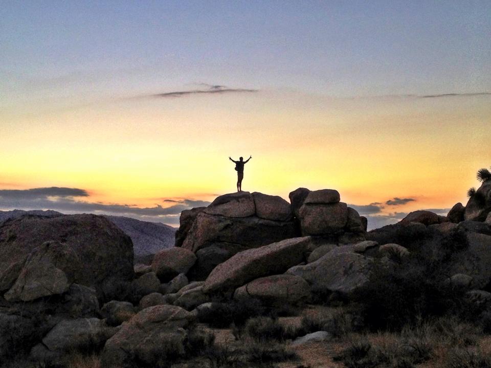Luke often goes on soul inspiring trips researching ethical and sustainable products. This is a pic from Joshua Tree National Park on his latest trip.