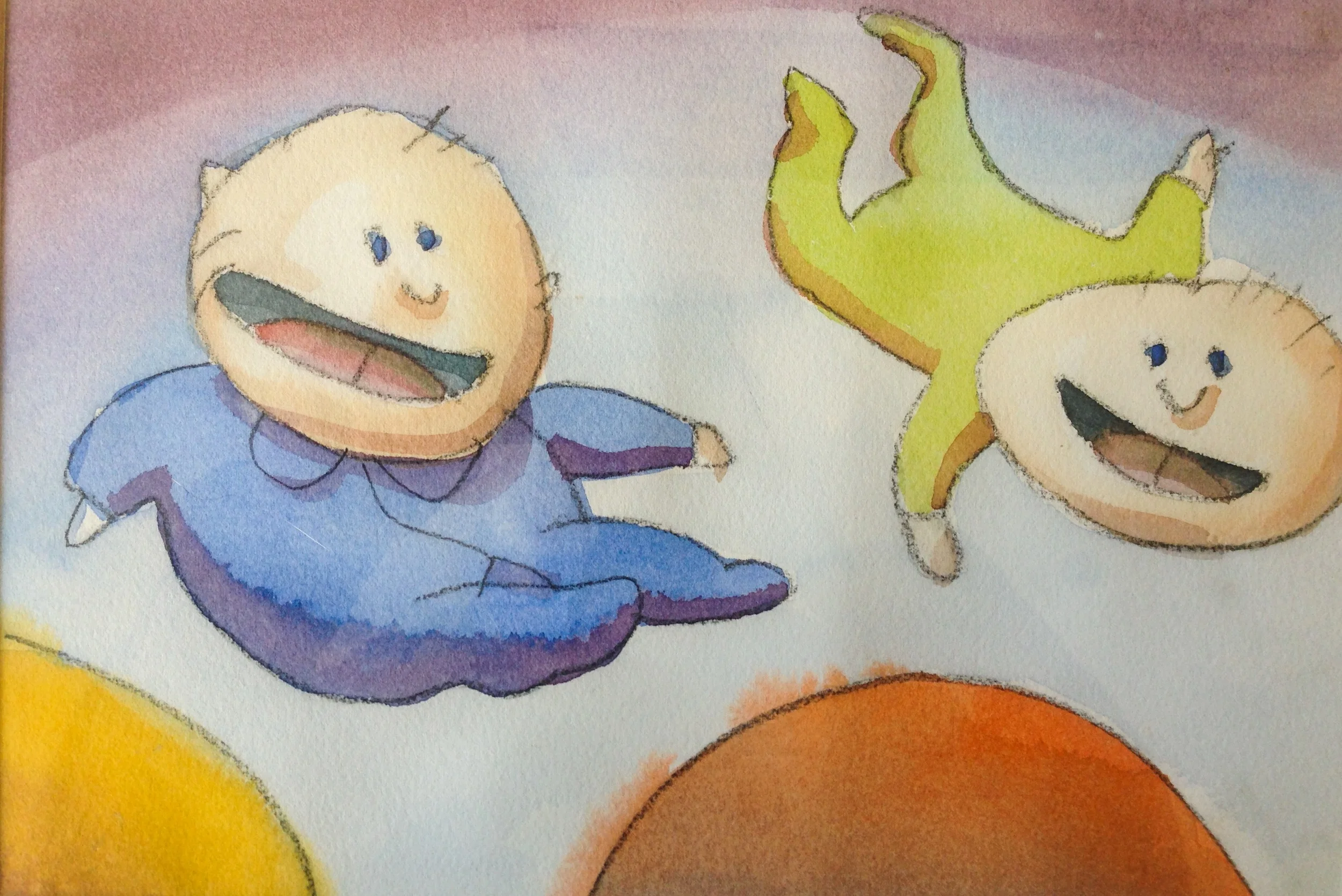  A painting for my new boys, watercolour, 2004 