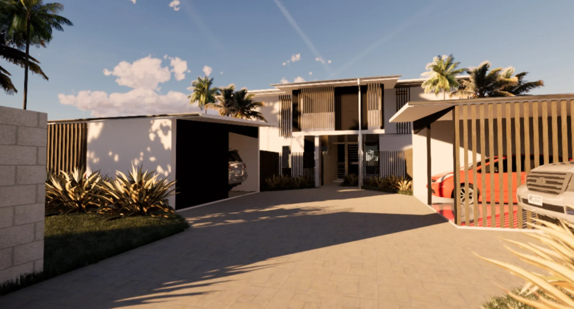809m2 site with three 2 bed and one 3 bed apartment