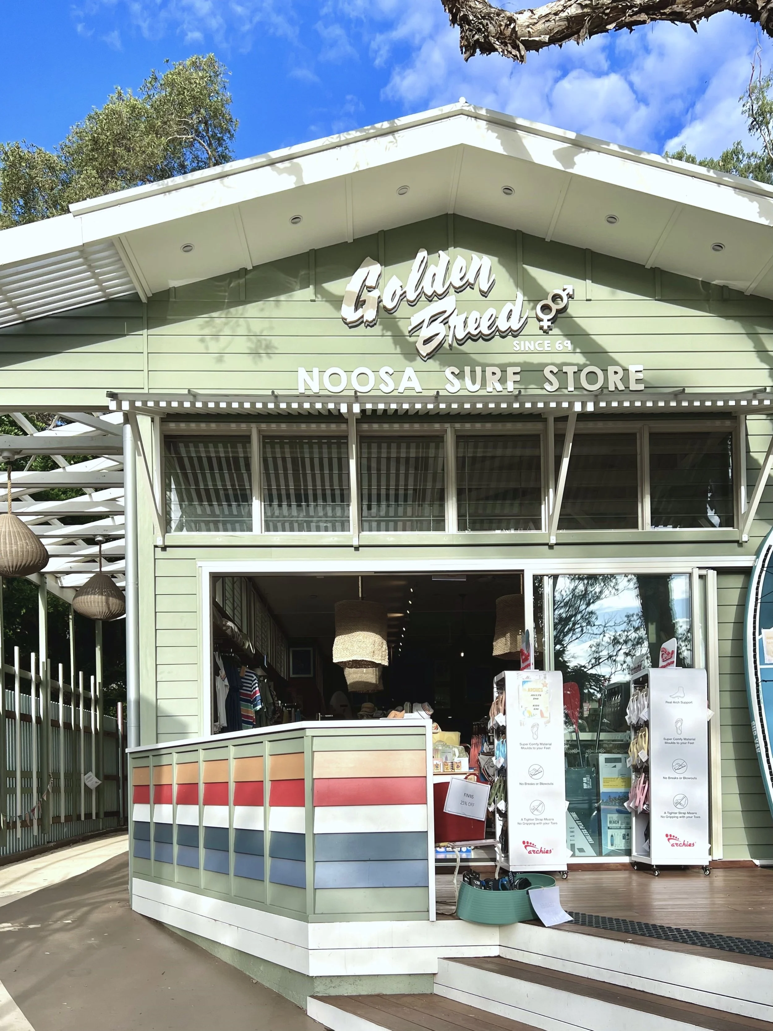 New  premises for the iconic surf label Golden Breed at the gateway to Hastings Street, Noosa Heads.