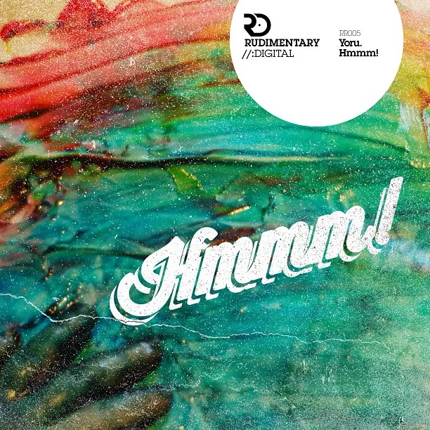 Colorful abstract background with the word "Amaru" in large white cursive font and a white circle containing text in the upper right corner.