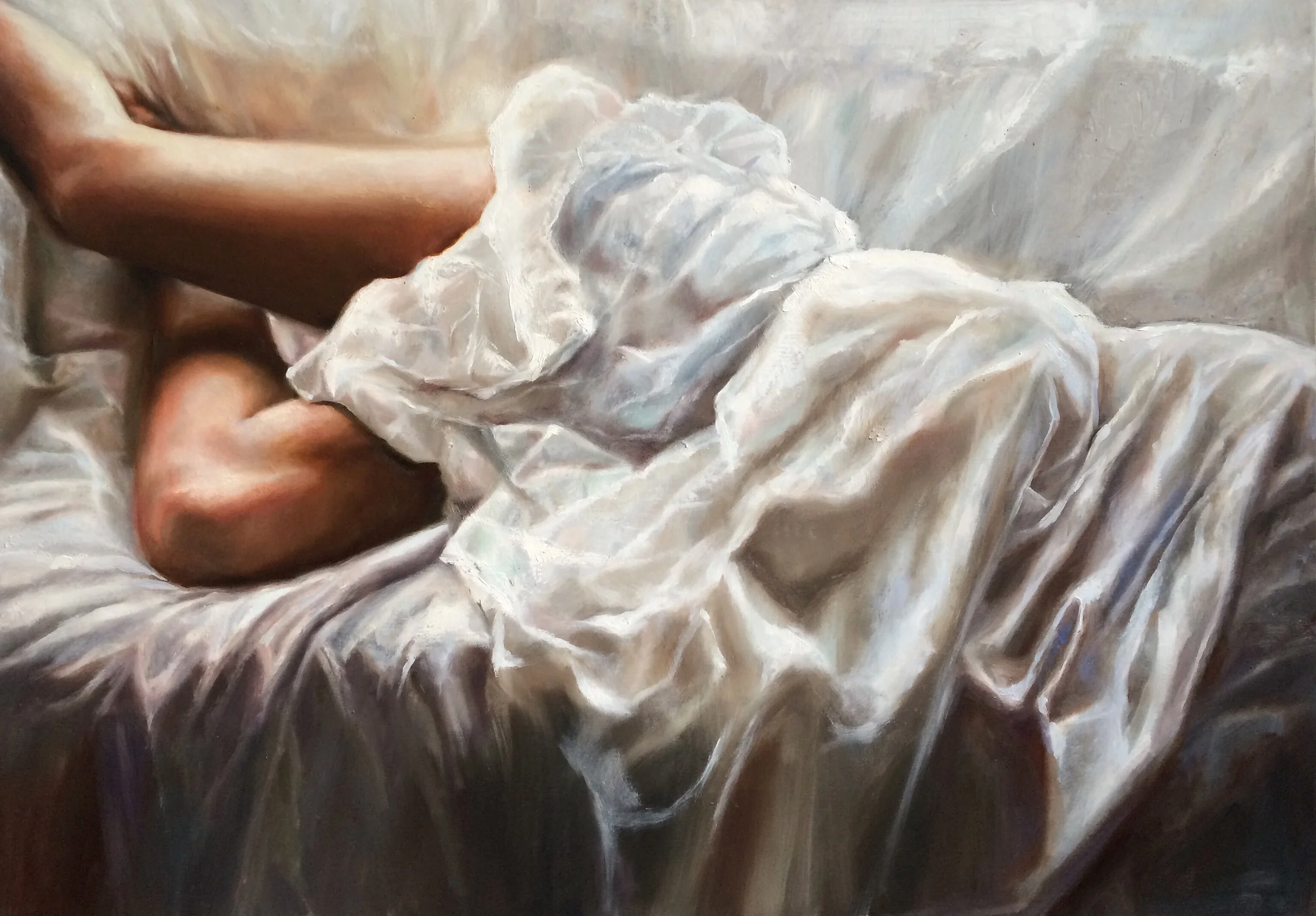 Ways to disappear, 100 x 70cm oil on canvas 