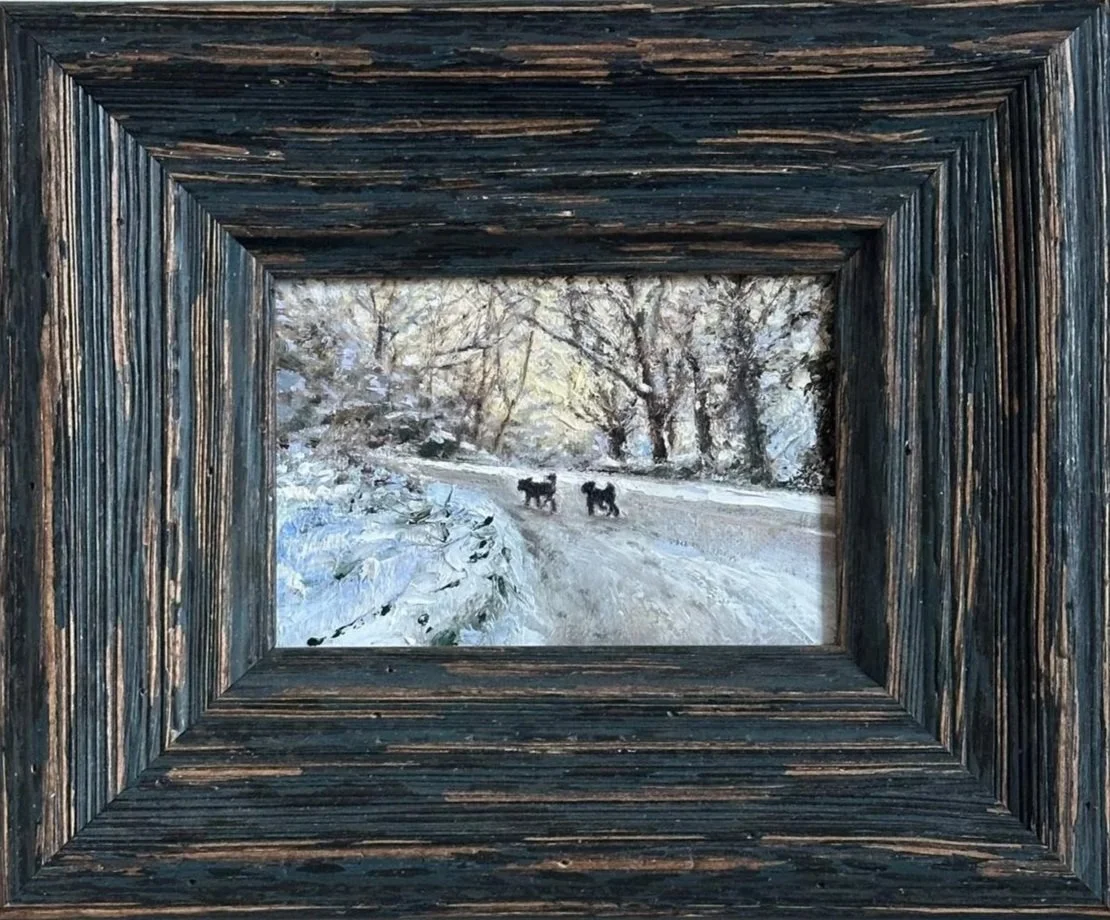 Black Dogs in the Snowy Heath
