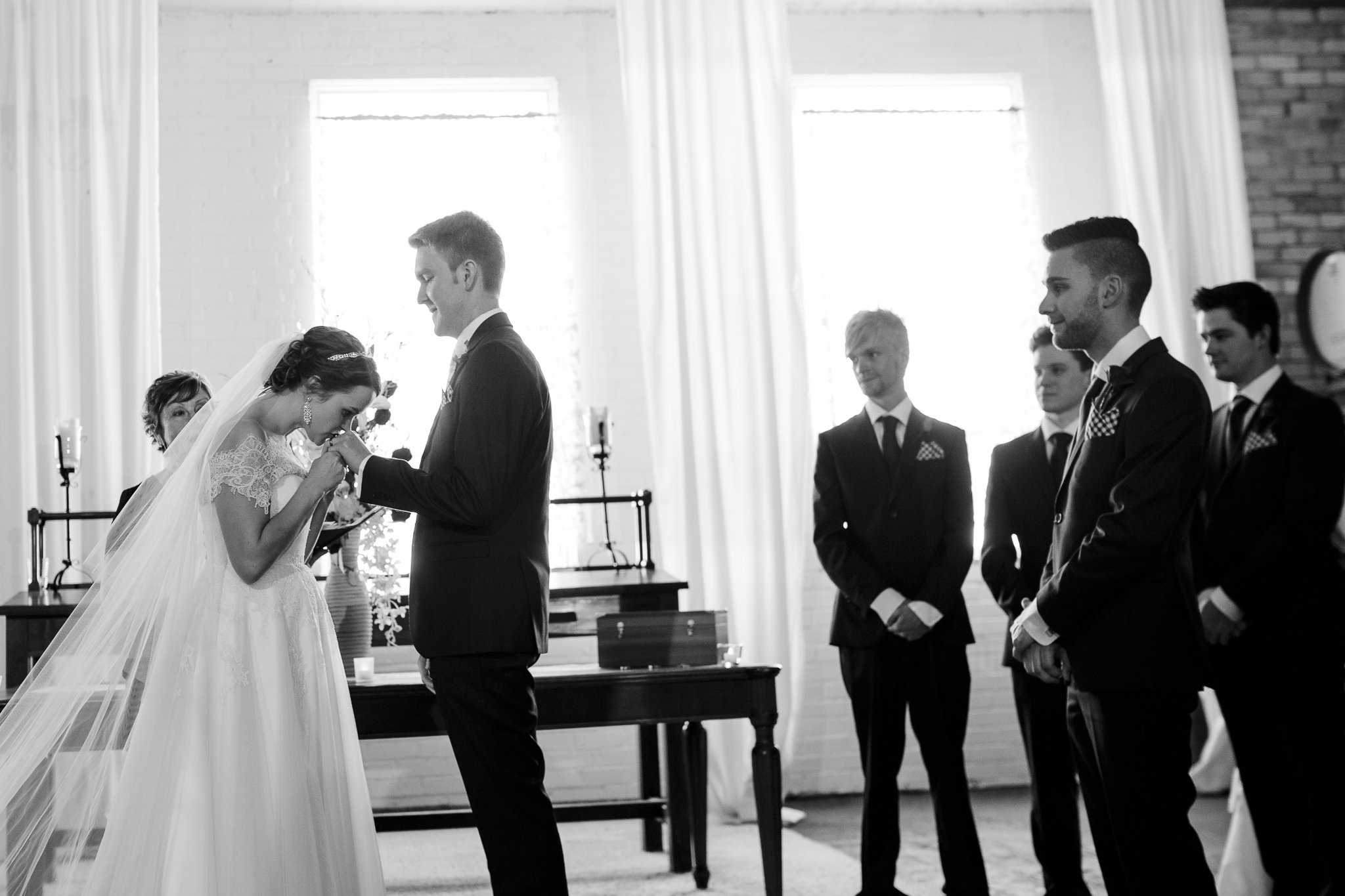 After 50+ weddings this year, this is such a beautiful and emotional gesture as Bec kisses Matt's wedding ring after placing it on his hand. I've never seen or heard of anyone doing this and to me this is such a beautiful gesture... 