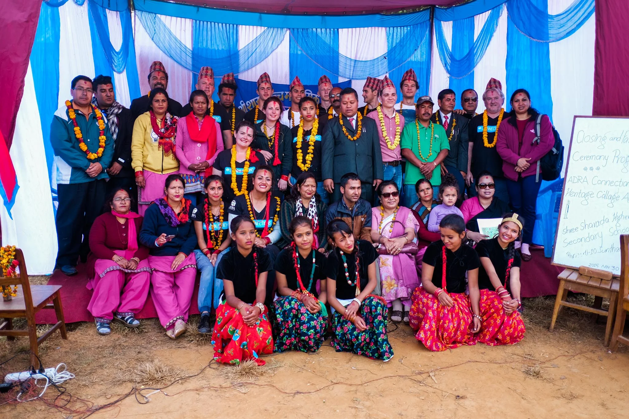 The dancing concluded the formal part of the day. Then we were treated with to light lunch in the new classroom.