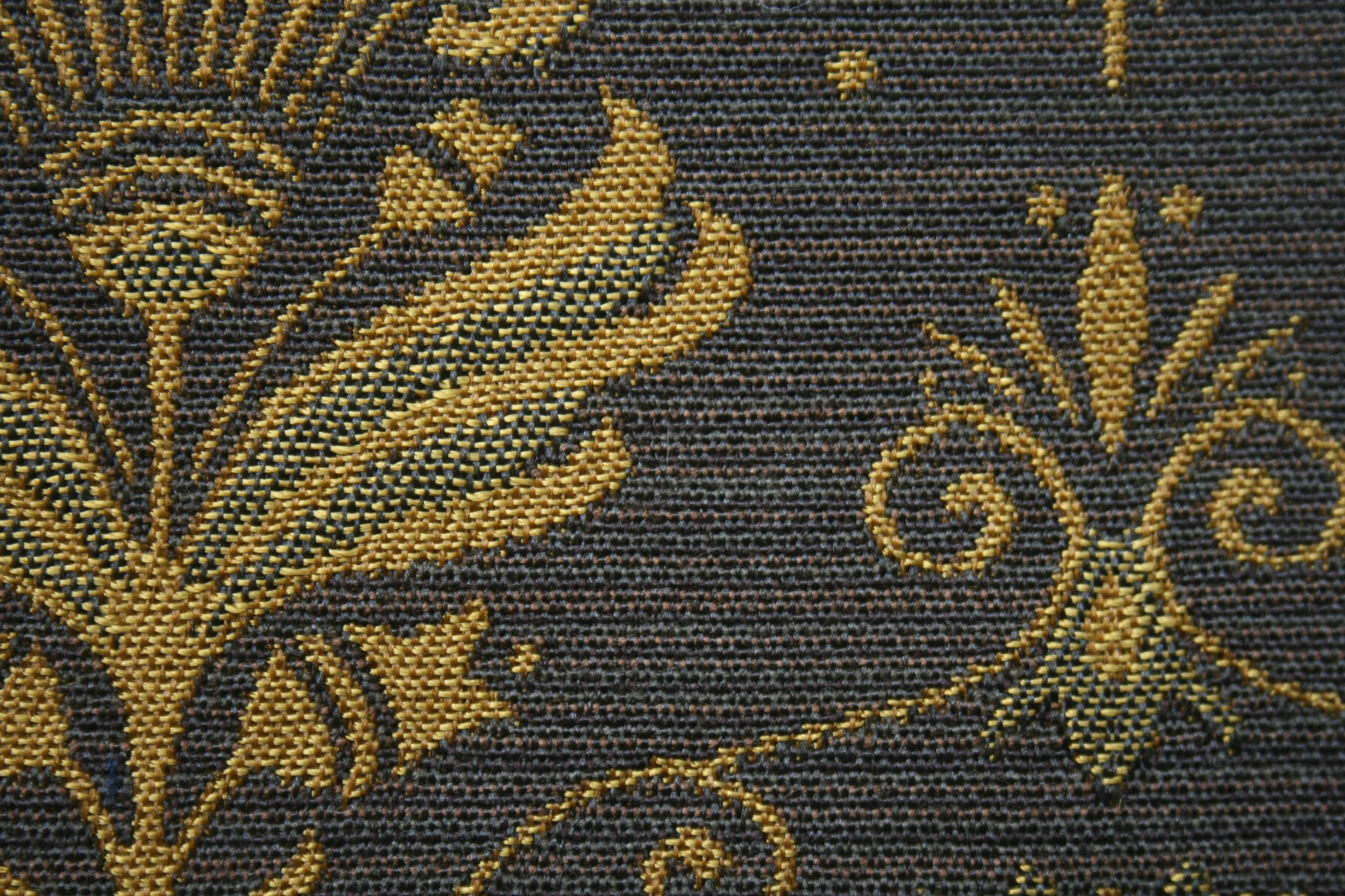 Satin/strie fabric for upholstery